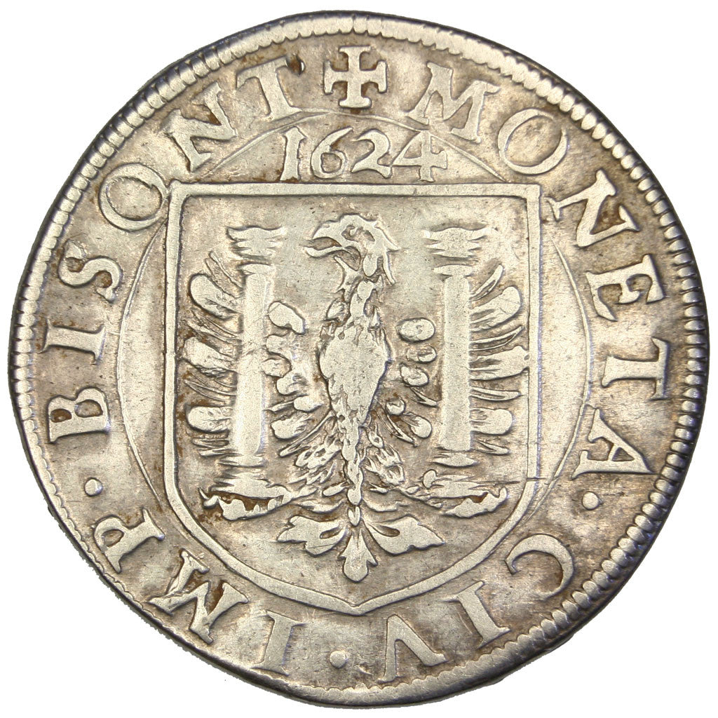Coin, France, Teston, 1624, Besançon, EF(40-45), Silver