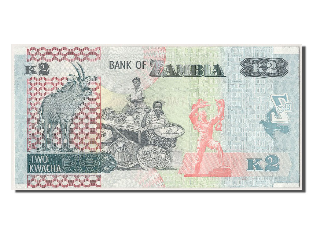 Banknote, Zambia, 2 Kwacha, 2012, UNC(65-70)