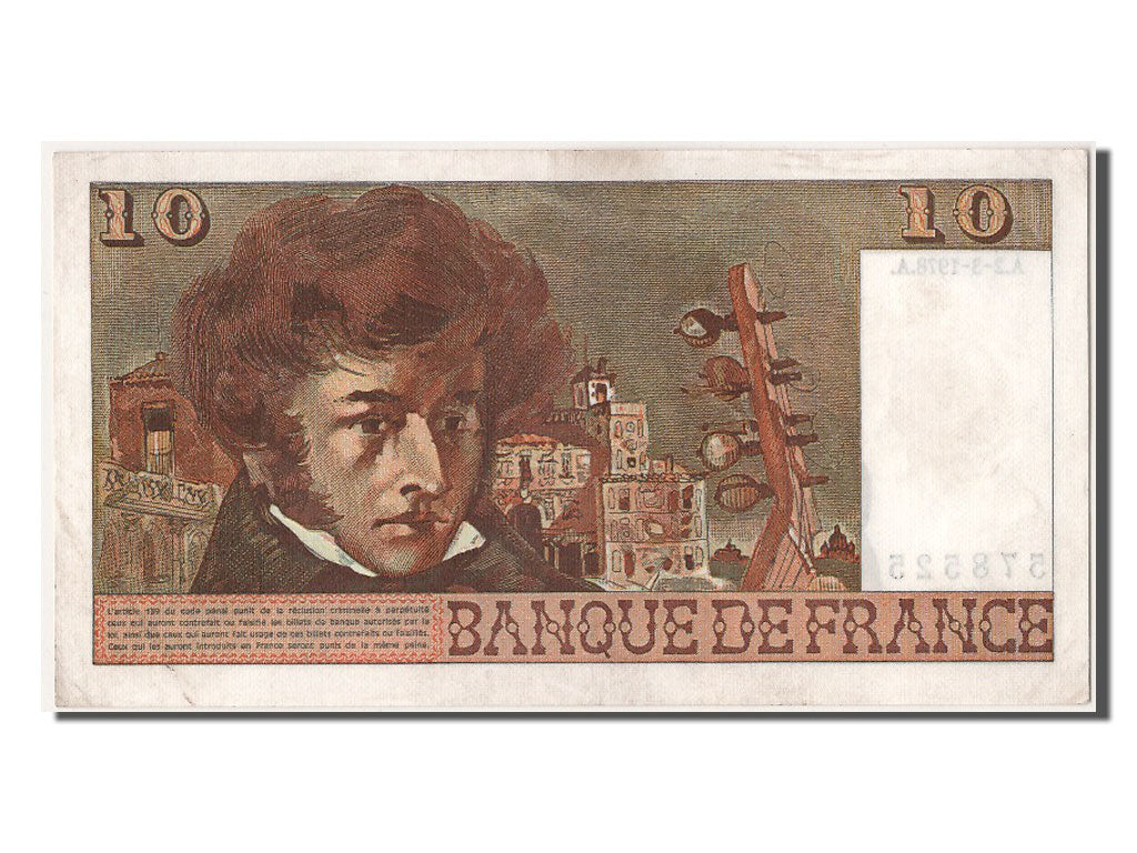 France, 10 Francs, 10 F 1972-1978 ''Berlioz'', 1978, KM #150c, 1978-03-02,...