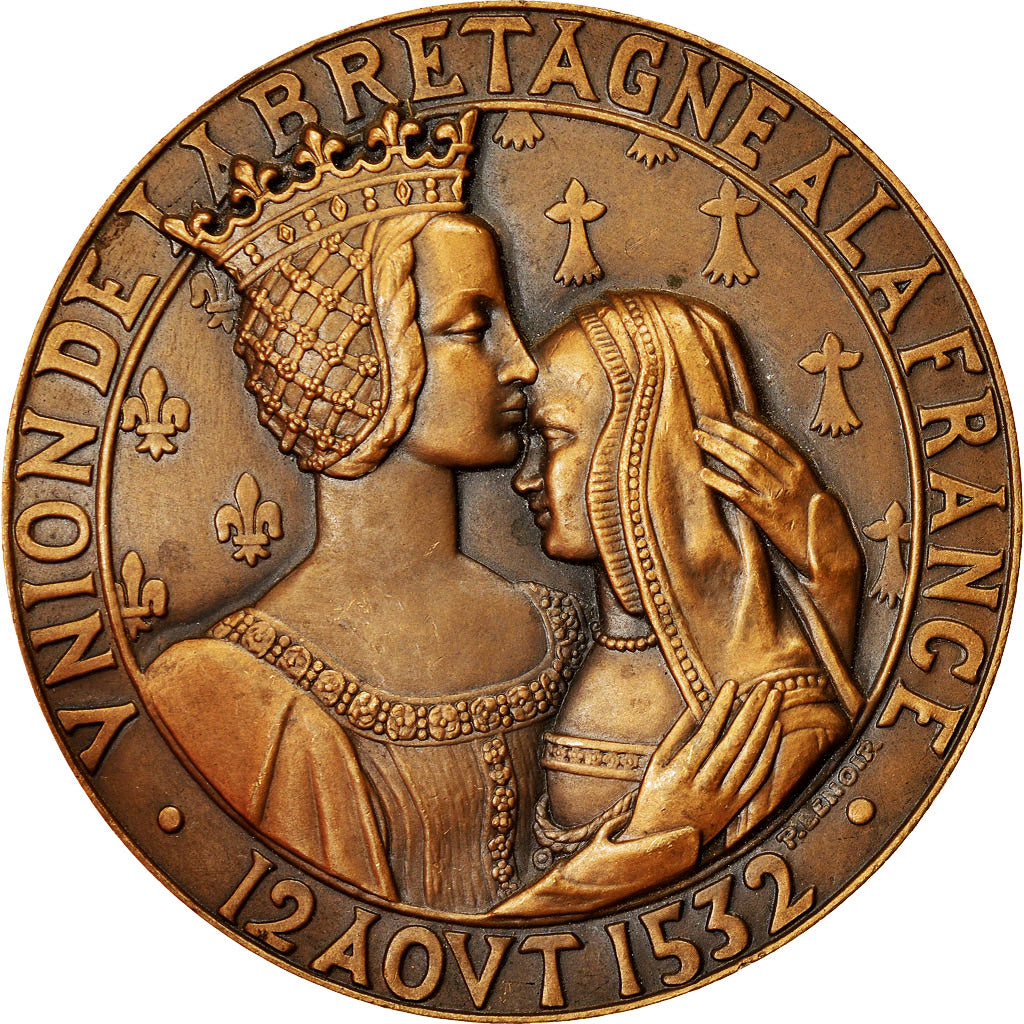 Francia, medalla, Union de la Bretagne à la France, Quatrième Centenaire