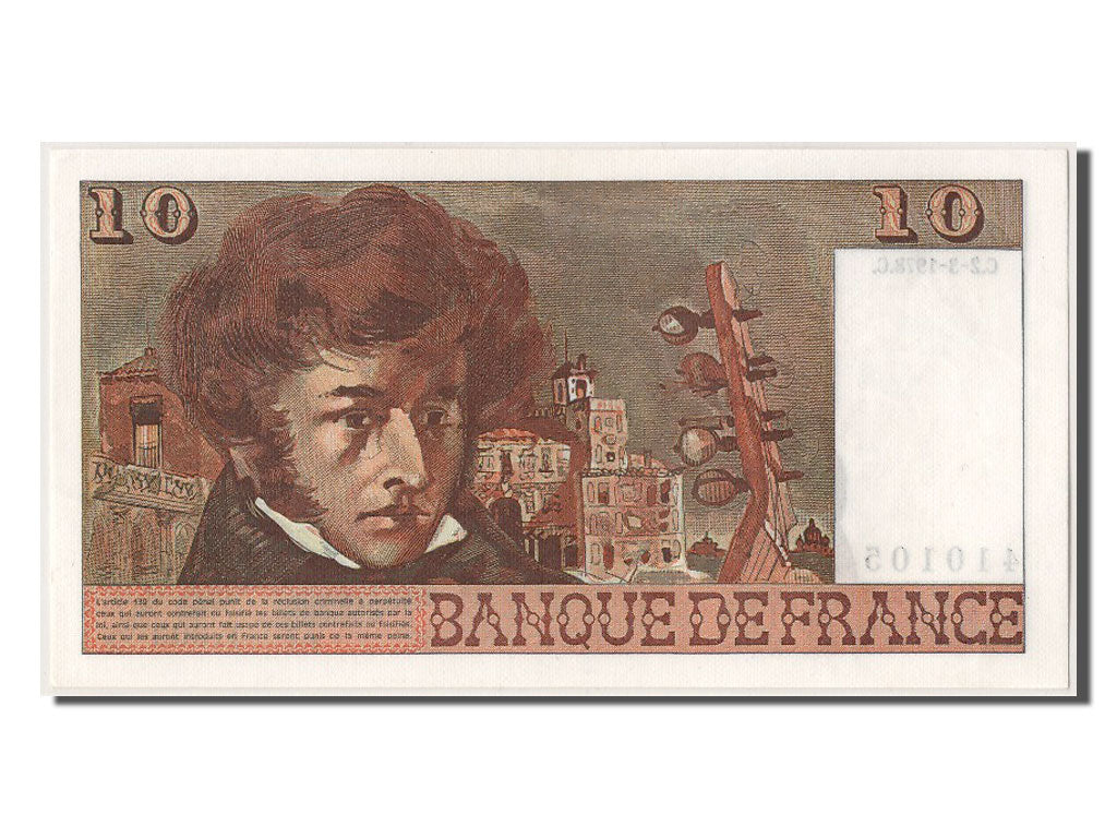 Banknote, France, 10 Francs, 10 F 1972-1978 ''Berlioz'', 1978, 1978-03-02