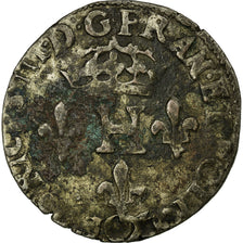 Coin, France, Double Sol Parisis, 1590, Narbonne, VF(20-25), Billon