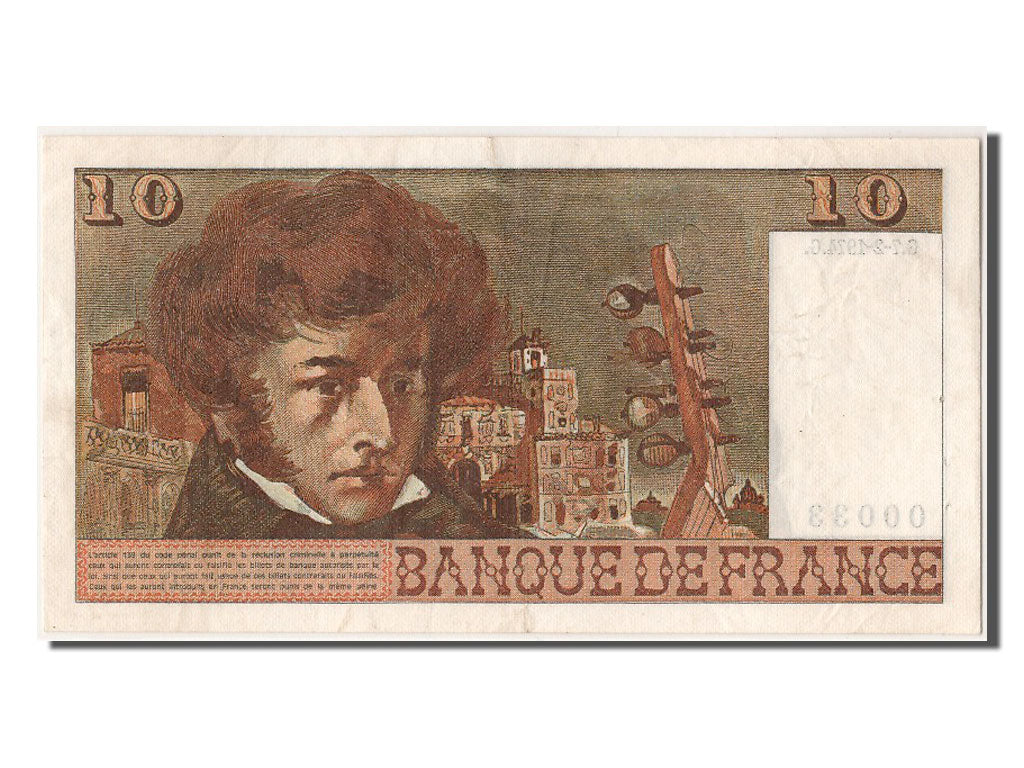 France, 10 Francs, 10 F 1972-1978 ''Berlioz'', 1974, KM #150a, 1974-02-07,...