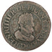 FRANCE, Double tournois, buste enfantin, Double Tournois, 1610, Lyon, KM #43.2,.