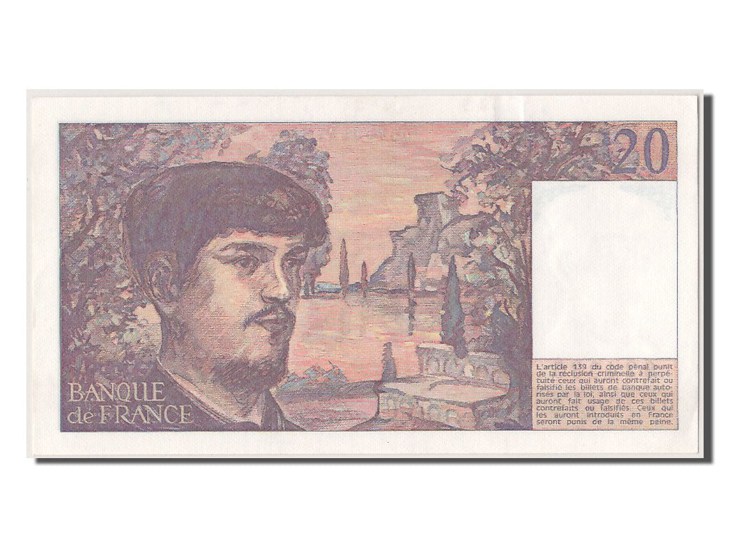 France, 20 Francs, 20 F 1980-1997 ''Debussy'', 1980, KM #151a, UNC(63), V.003...