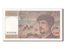 France, 20 Francs, 20 F 1980-1997 ''Debussy'', 1997, KM #151i, UNC(65-70),...