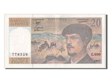 France, 20 Francs, 20 F 1980-1997 ''Debussy'', 1990, KM #151d, UNC(60-62),...
