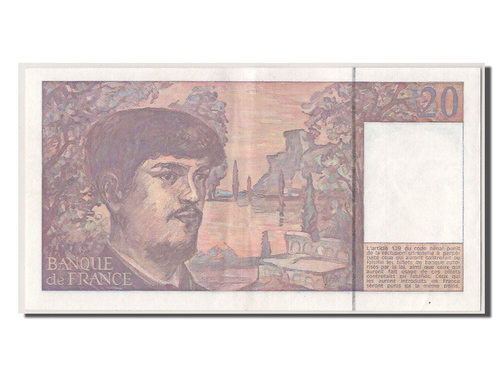 Banconote, Francia, 20 Francs, 20 F 1980-1997 ''Debussy'', 1990, SPL