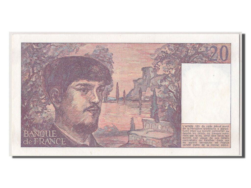 Biljet, Frankrijk, 20 Francs, 20 F 1980-1997 ''Debussy'', 1980, SPL