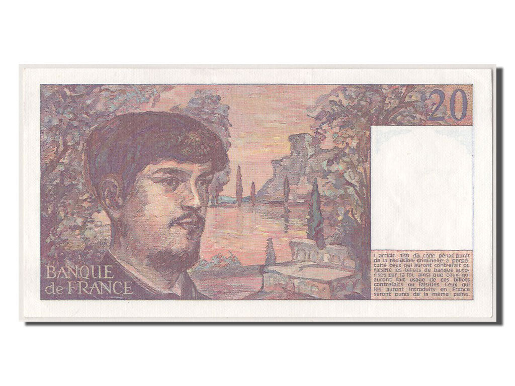 Banknote, France, 20 Francs, 20 F 1980-1997 ''Debussy'', 1980, UNC(63)