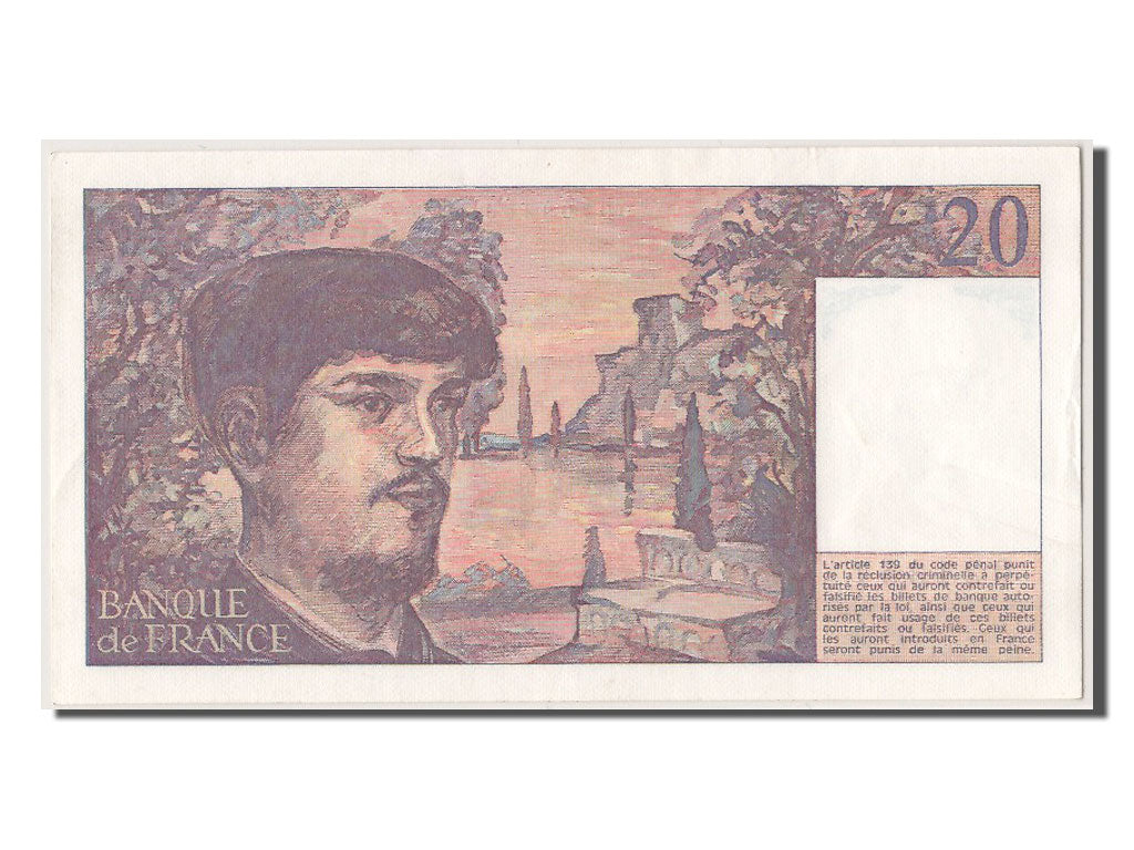 France, 20 Francs, 20 F 1980-1997 ''Debussy'', 1980, KM #151a, UNC(60-62),...