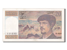 Geldschein, Frankreich, 20 Francs, 20 F 1980-1997 ''Debussy'', 1988, VZ+