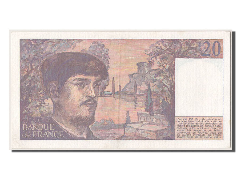 Banknote, France, 20 Francs, 20 F 1980-1997 ''Debussy'', 1988, UNC(60-62)