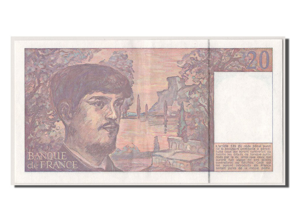 Francia, 20 Francs, 20 F 1980-1997 ''Debussy'', 1990, KM:151d, SPL-, Fayette:...