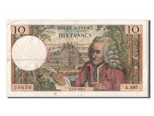 France, 10 Francs, 10 F 1963-1973 ''Voltaire'', 1973, KM #147d, 1973-08-02,...