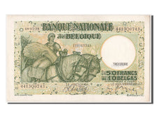 Belgium, 50 Francs-10 Belgas, 1938, KM #106, 1938-07-08, UNC(60-62), 4413Q0743