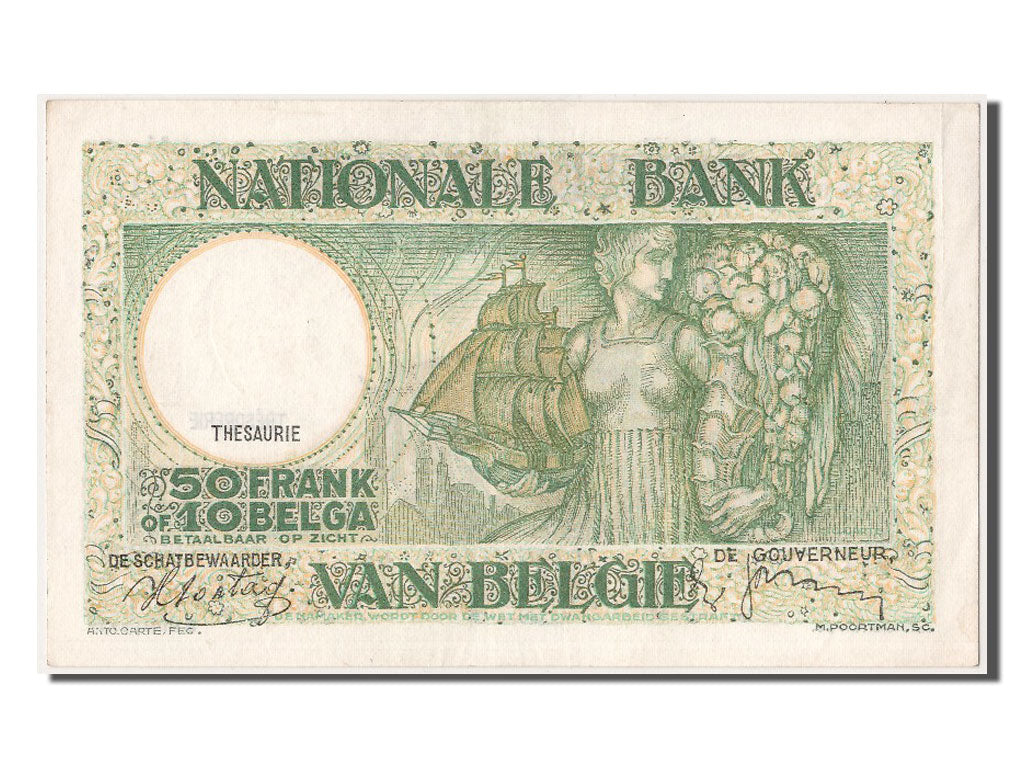 Banknote, Belgium, 50 Francs-10 Belgas, 1938, 1938-07-08, UNC(63)