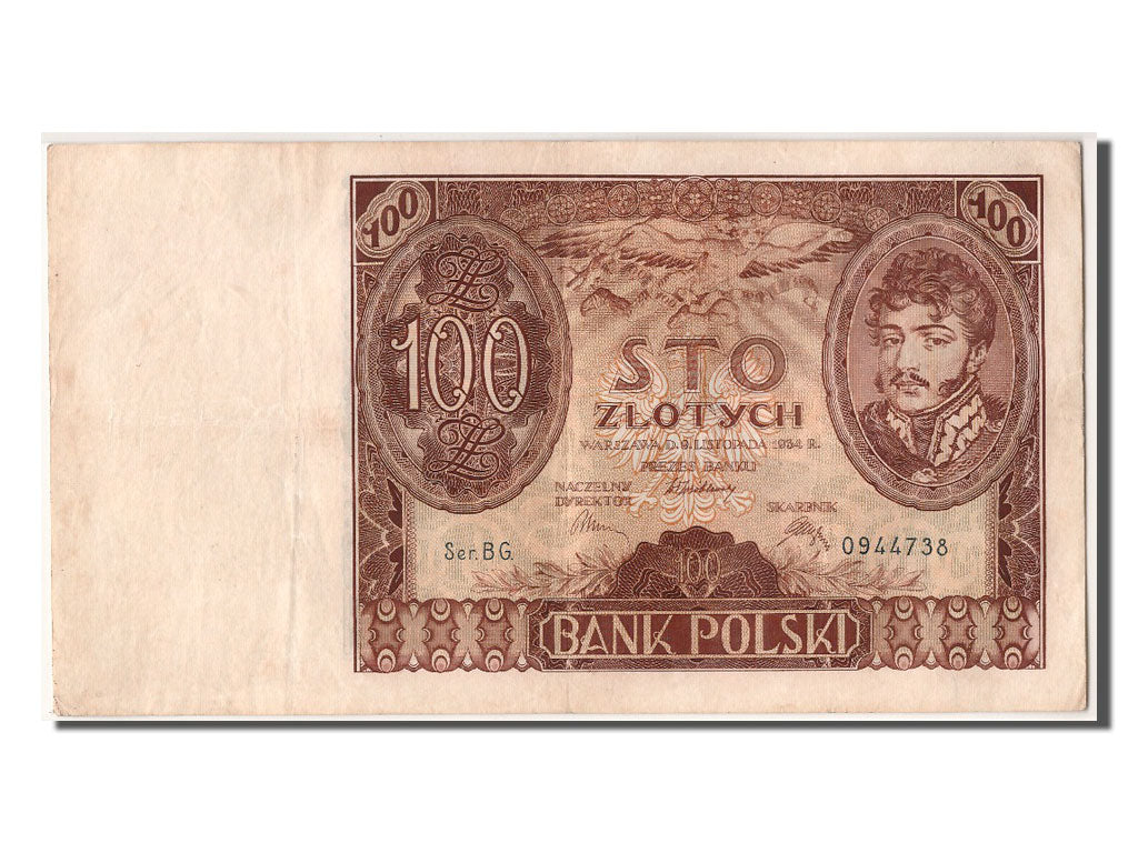 Polonia, 100 Zlotych, 1934, 1934-11-09, BB+