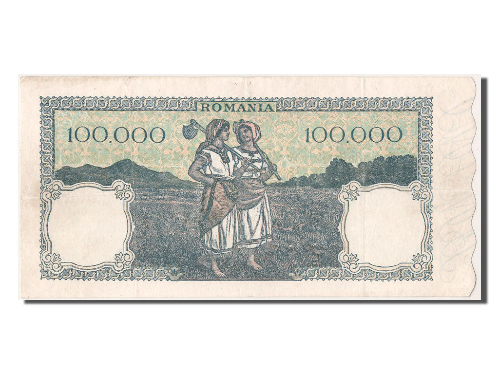 Romania, 100,000 Lei, 1946, KM #58a, 1946-10-21, EF(40-45), M/2 0693172