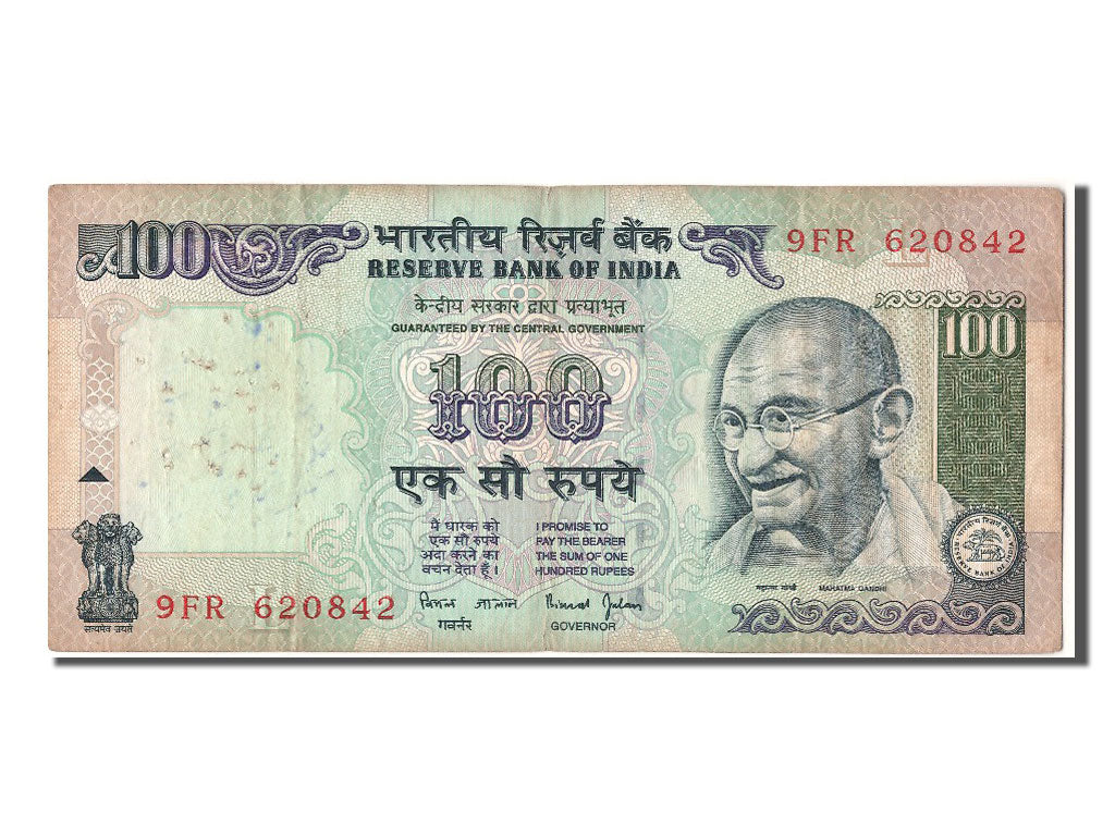 Billete, 100 Rupees, India, BC