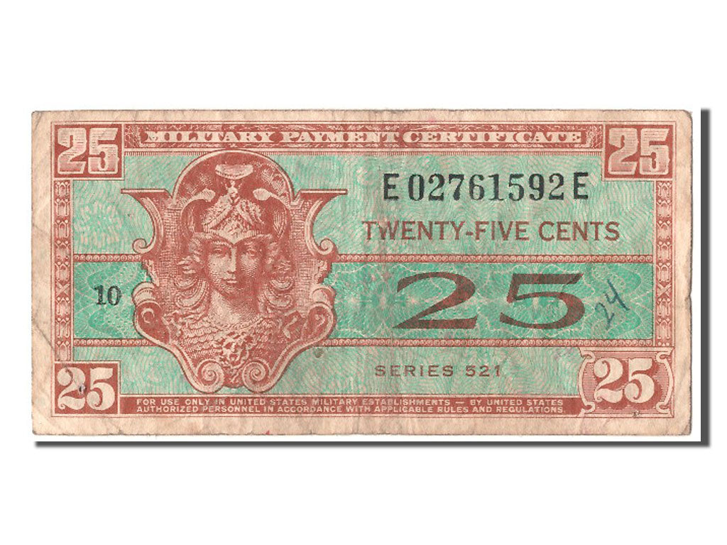 United States, 25 Cents, KM #M31a, VF(20-25), E 02761592 E