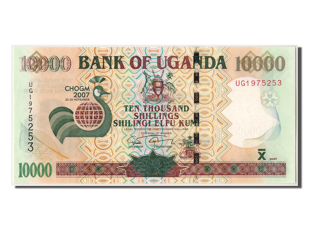 Uganda, 10,000 Shillings, 2007, KM #48, 2007-11-25, UNC(65-70), UG1975253