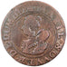 FRANCE, Double Tournois, 1628, Trévoux, VF(20-25), Copper, CGKL #728, 1.92