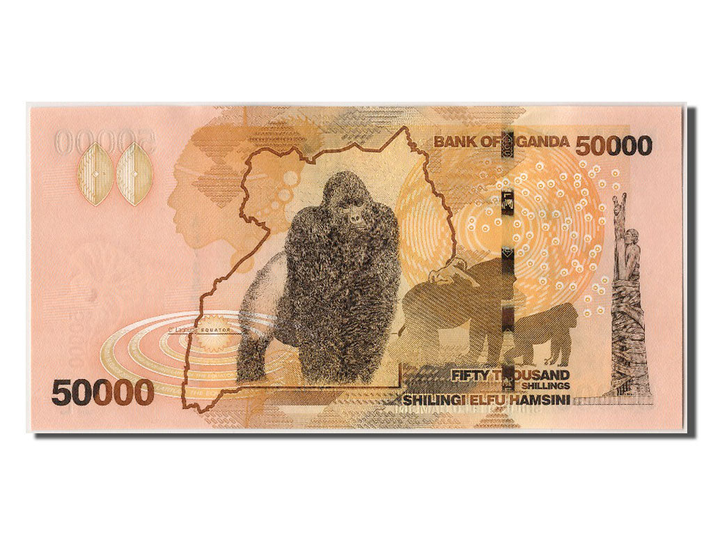 Uganda, 50,000 Shillings, 2010, KM #54, UNC(63), AF7357265