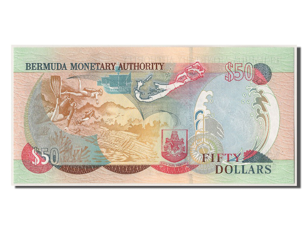 Bermuda, 50 Dollars, 2005, KM #56, 2003-06-02, UNC(63), D/2 000685