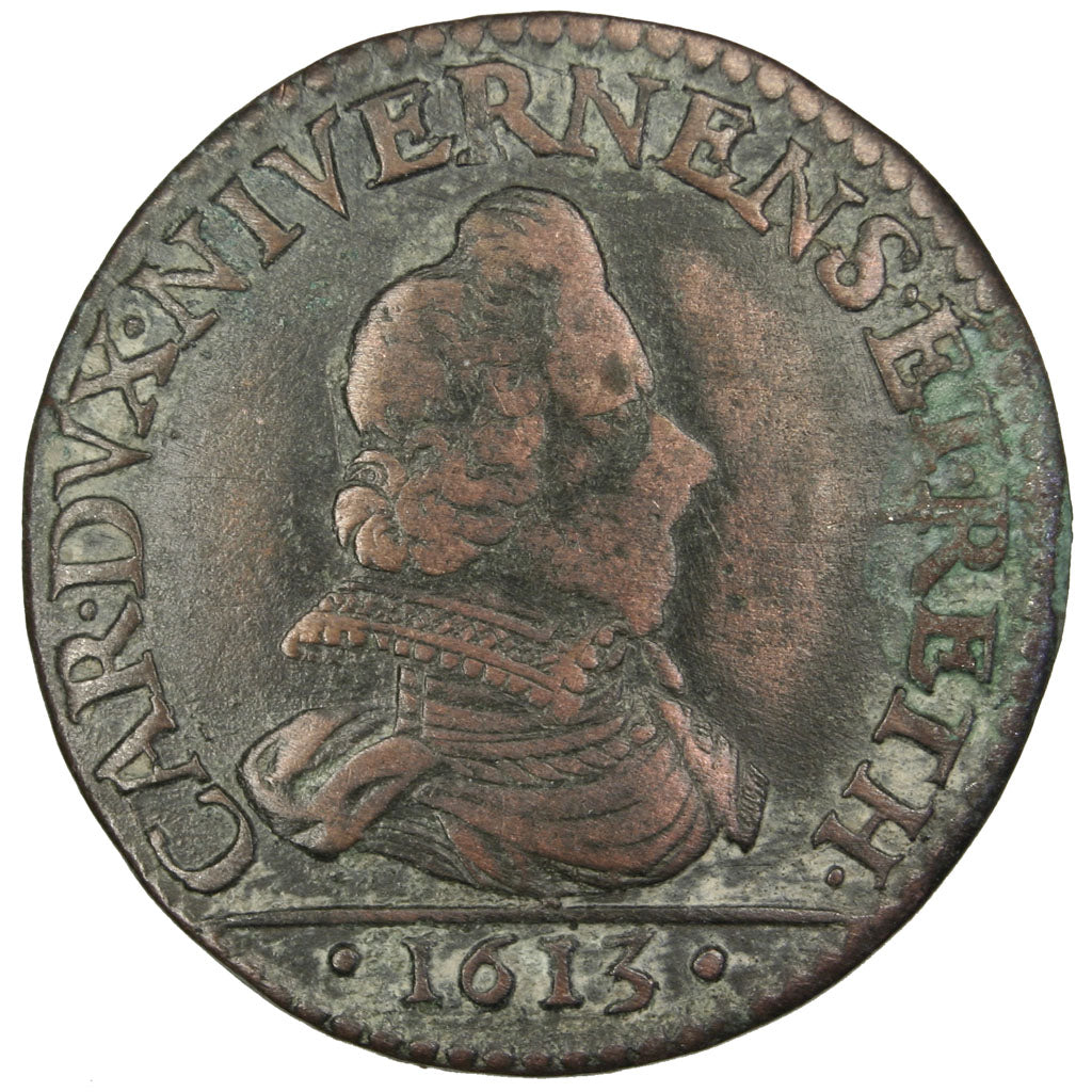 Francia, Liard, 1613, Charleville, MB+, Rame, C2G:286