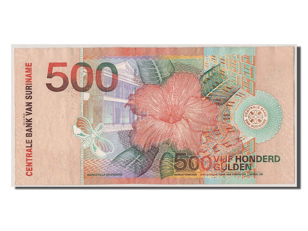 Suriname, 500 Gulden, 2000, KM #150, 2000-01-01, AU(55-58), AK706886