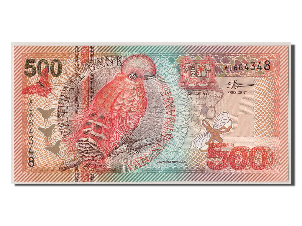 Surinam, 500 Gulden, 2000, 2000-01-01, UNC(65-70), AL664348