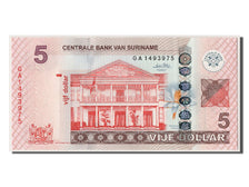 Suriname, 5 Dollars, 2010, KM #162, 2010-09-01, UNC(63), GA1493975