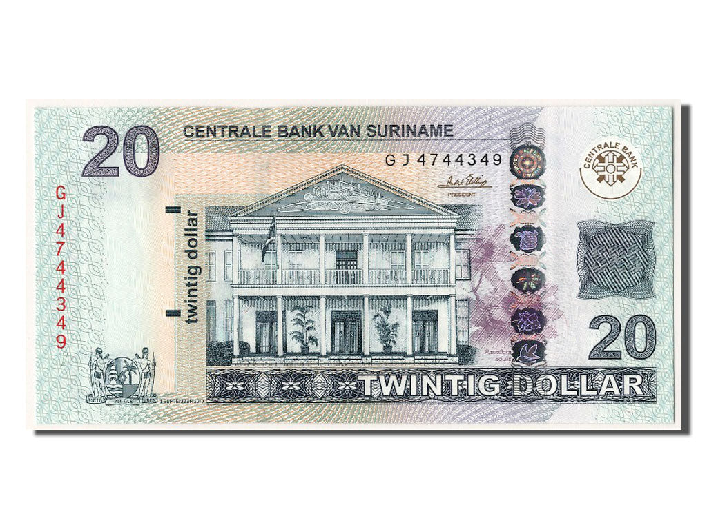 Surinam, 20 Dollars, 2010, 2010-09-01, UNC(63), GJ4744349