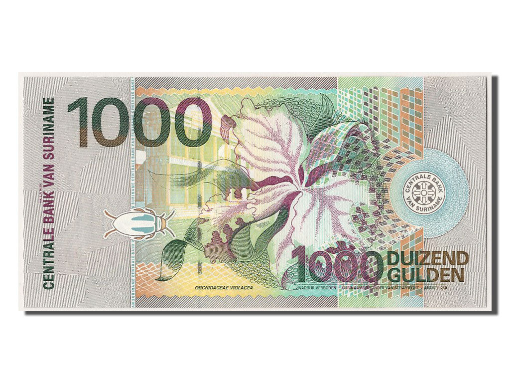 Suriname, 1000 Gulden, 2000, KM #151, 2000-01-01, UNC(65-70), BC839817