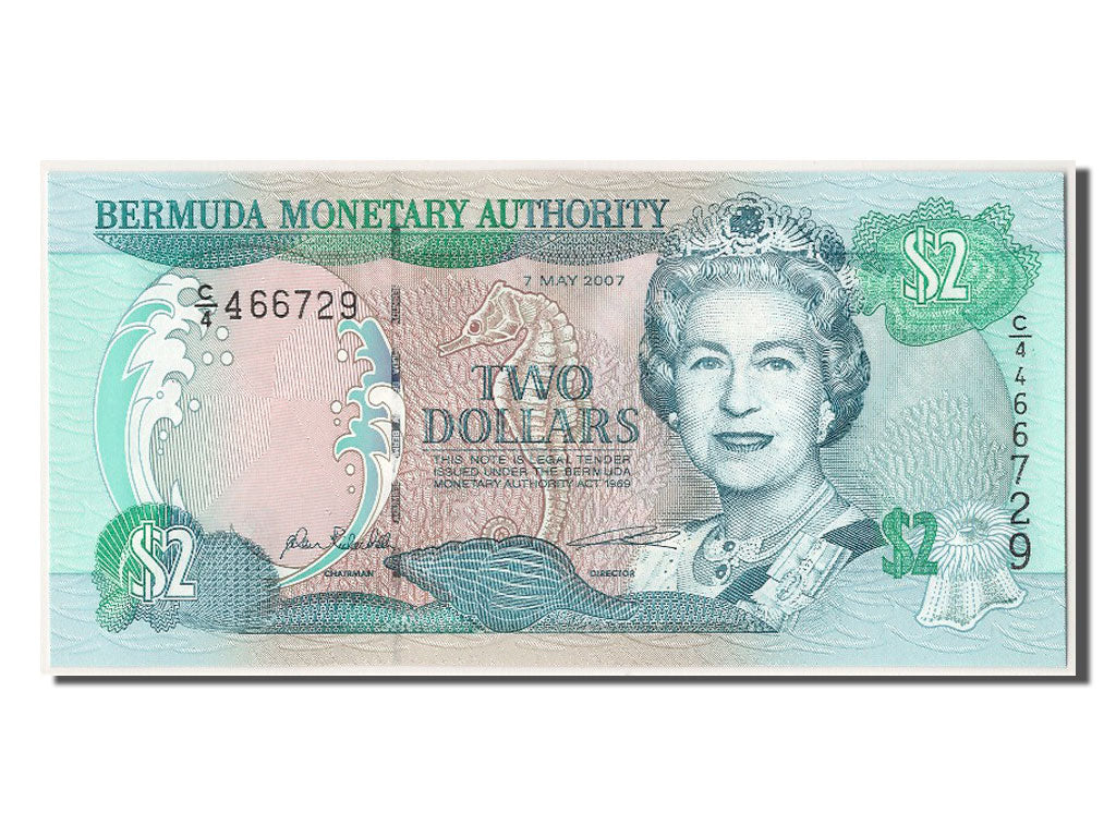 Bermuda, 2 Dollars, 2007, 2007-05-07, UNC(65-70), C/4 466729
