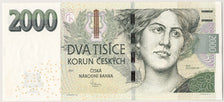 Biljet, Tsjechische Republiek, 2000 Korun, 2007, NIEUW