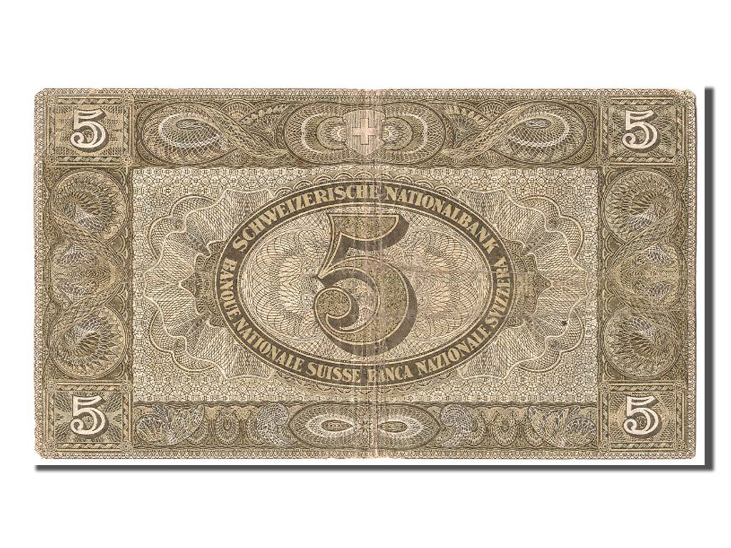 Banknote, Switzerland, 5 Franken, 1947, 1947-10-16, VF(30-35)