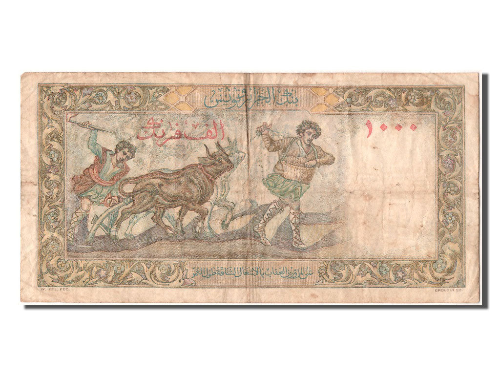 Geldschein, Algeria, 1000 Francs, 1956, 1956-12-21, SS