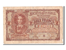 Biljet, België, 2 Francs, 1915, 1915-04-08, B+