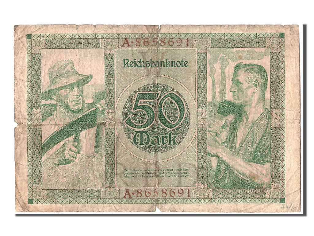 Banknote, Germany, 50 Mark, 1920, 1920-07-23, F(12-15)