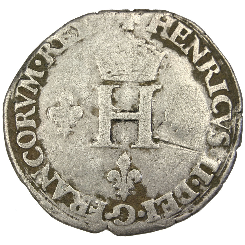 Henri II, Double sol parisis ou Gros de nesle, contremarqué