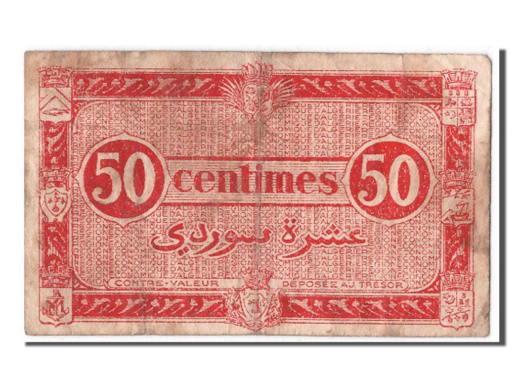 Algeria, 50 Centimes, VF(30-35), I1 922159