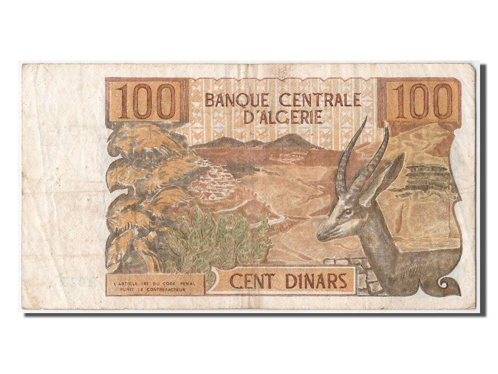 Banconote, Algeria, 100 Dinars, 1970, 1970-11-01, BB