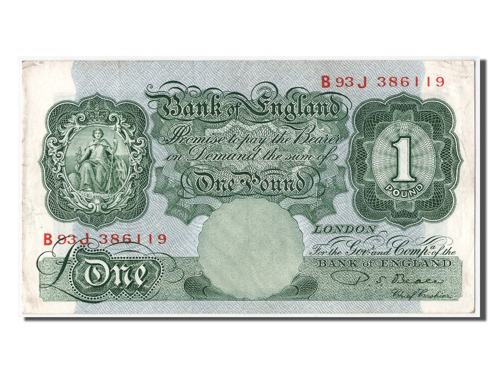 Billete, 1 Pound, Gran Bretaña, MBC+