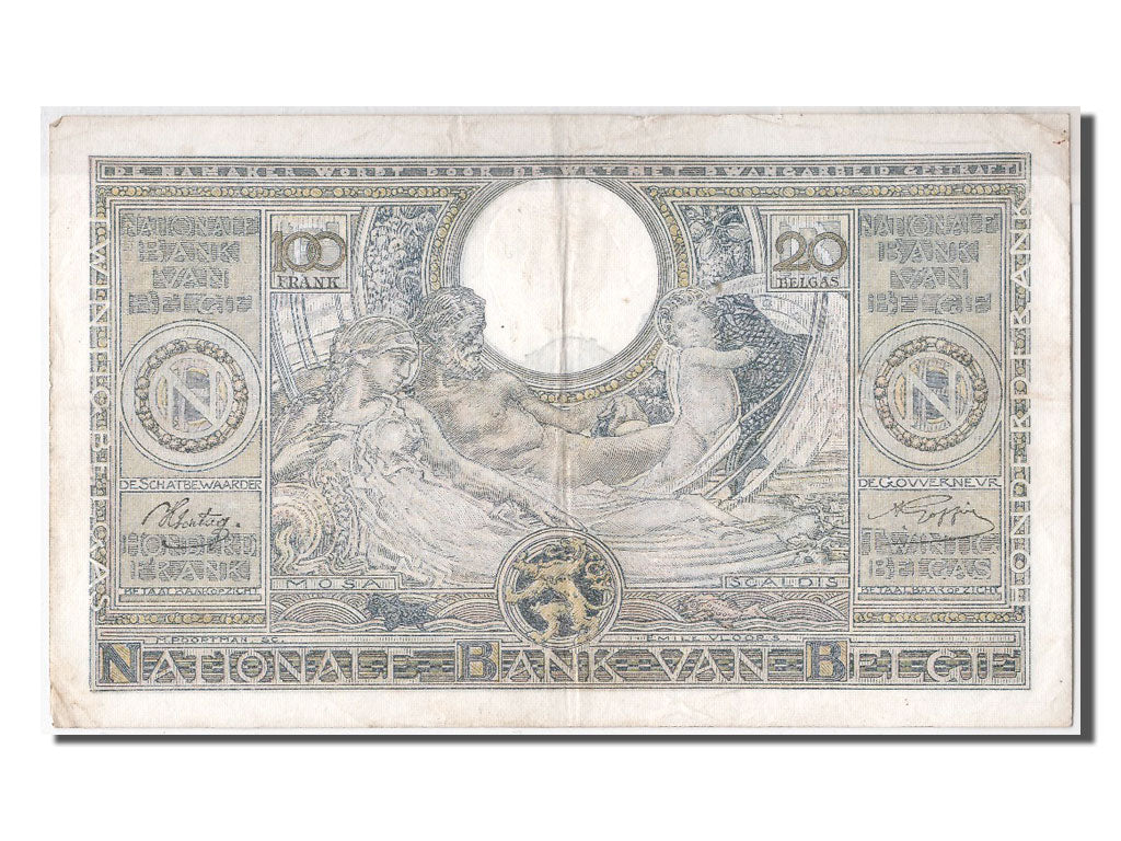 Banknote, Belgium, 100 Francs-20 Belgas, 1941, 1941-09-27, EF(40-45)