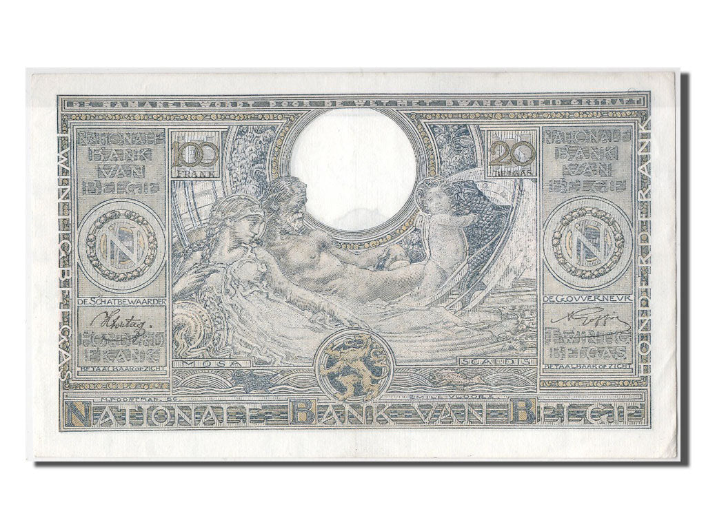Banconote, Belgio, 100 Francs-20 Belgas, 1943, 1943-07-14, SPL-