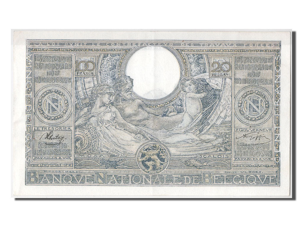 Billet, Belgique, 100 Francs-20 Belgas, 1943, 1943-07-27, SUP