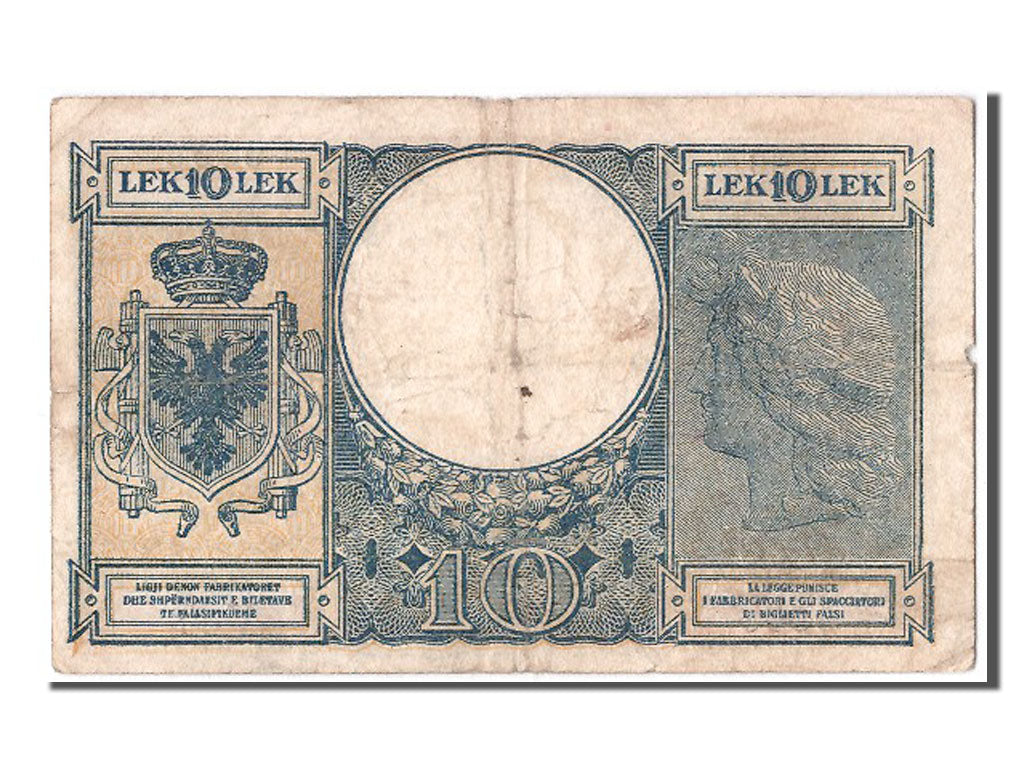 Billete, 10 Lek, Albania, BC+