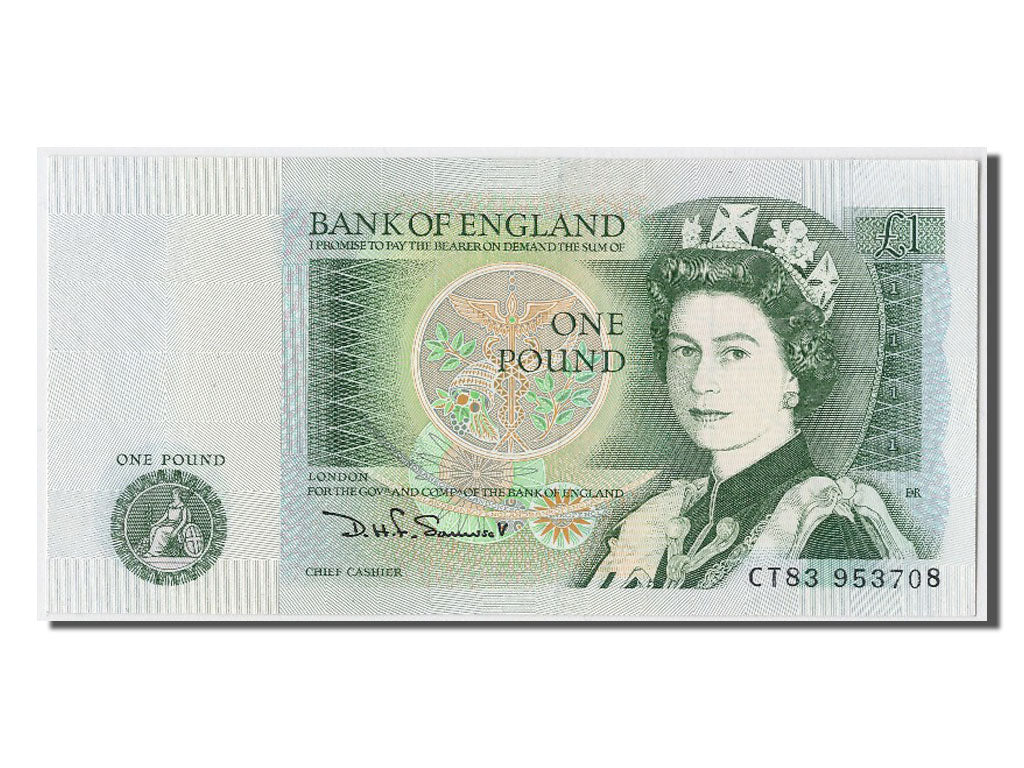 Biljet, Groot Bretagne, 1 Pound, NIEUW